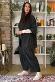 Lock Needlecord Panel Dip Side Top Charcoal